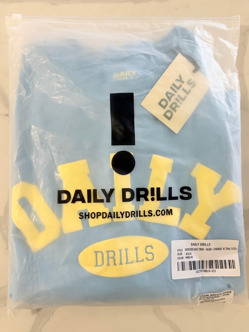 Daily Drills x ShopBop Oversized Daily Crew Malibu + Lemonade - Picture 2 of 4